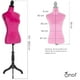 thumbnail image 5 of Maniquí Femenino de Costura Onof MTFAT Afelpado Con Base de Madera Ajustable Violeta, 5 of 5