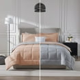 thumbnail image 3 of Virtu Queen Comforter Set, 7pc Bed in a Bag, Reversible Bedding Comforter Sets with Sheets, Peach Beige, 3 of 9