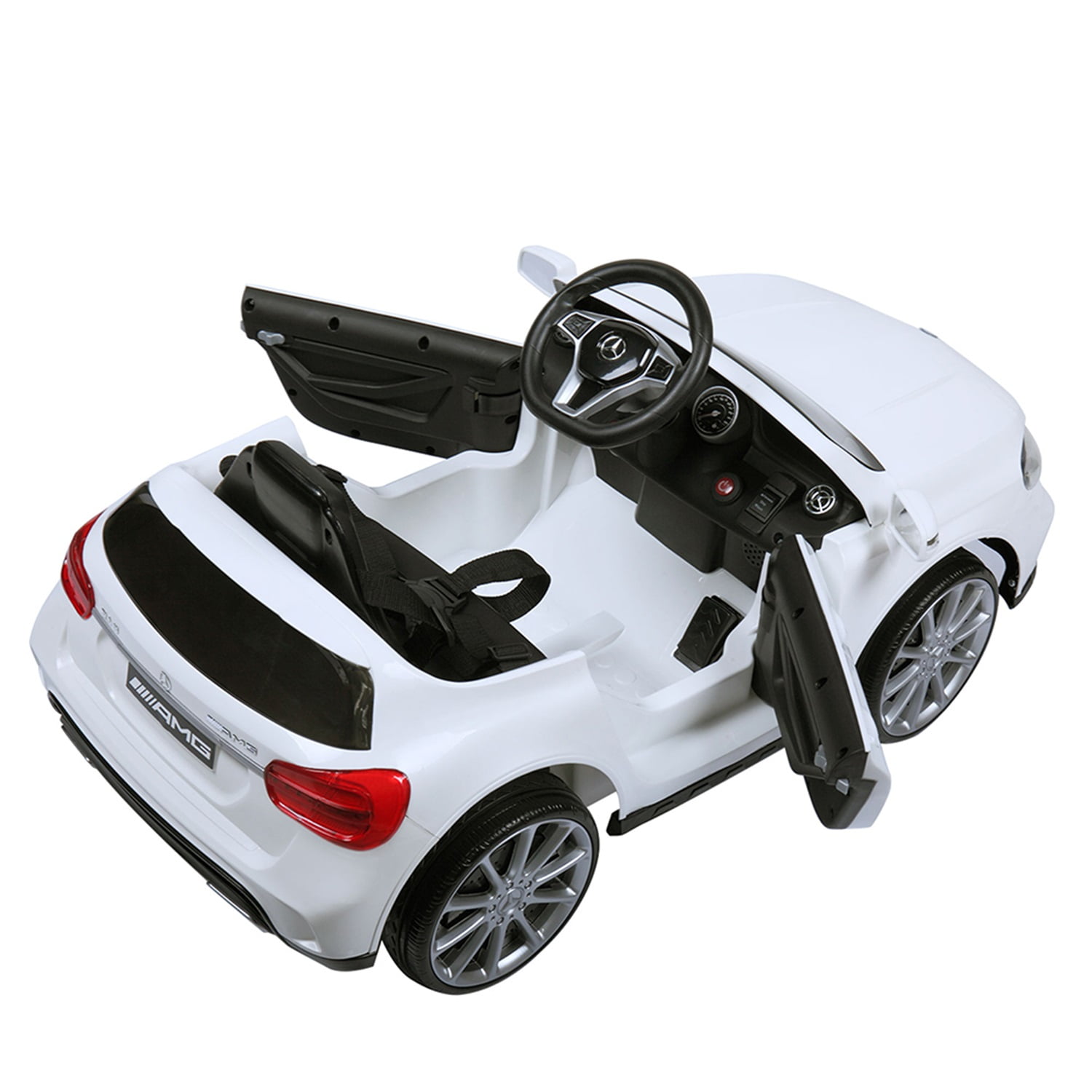 CIPACHO Licensed Mercedes Benz AMG 6V Kids Ride On Electric Car with Remote Control, Story Education AUX for Ages 3-6, White CIPACHO Licensed Mercedes Benz AMG 6V Kids Ride On Electric Car with Remote Control, Story Education AUX for Ages 3-6, White
