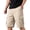 Khaki-C4, variant on Homeyce Men's Cargo Shorts Elastic Waistband Drawstring Short Pants Stretch Military Work Casual Lightweight Big & Tall Camo Cargo Pants Multi Pocket Quick Dry Bottom,Gray M