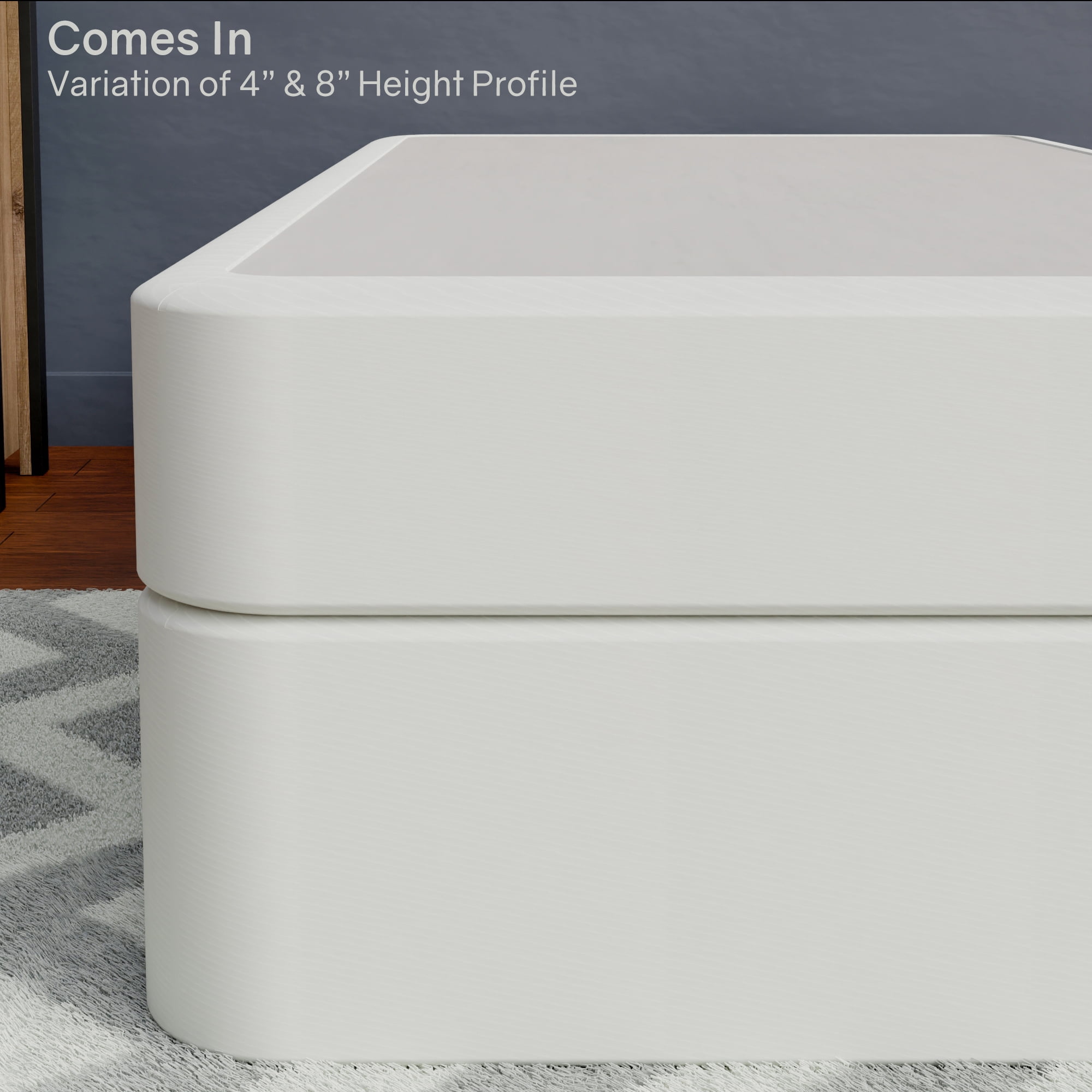 Continental Sleep, 8" Split wood Box Spring/Foundation for Mattress, Twin