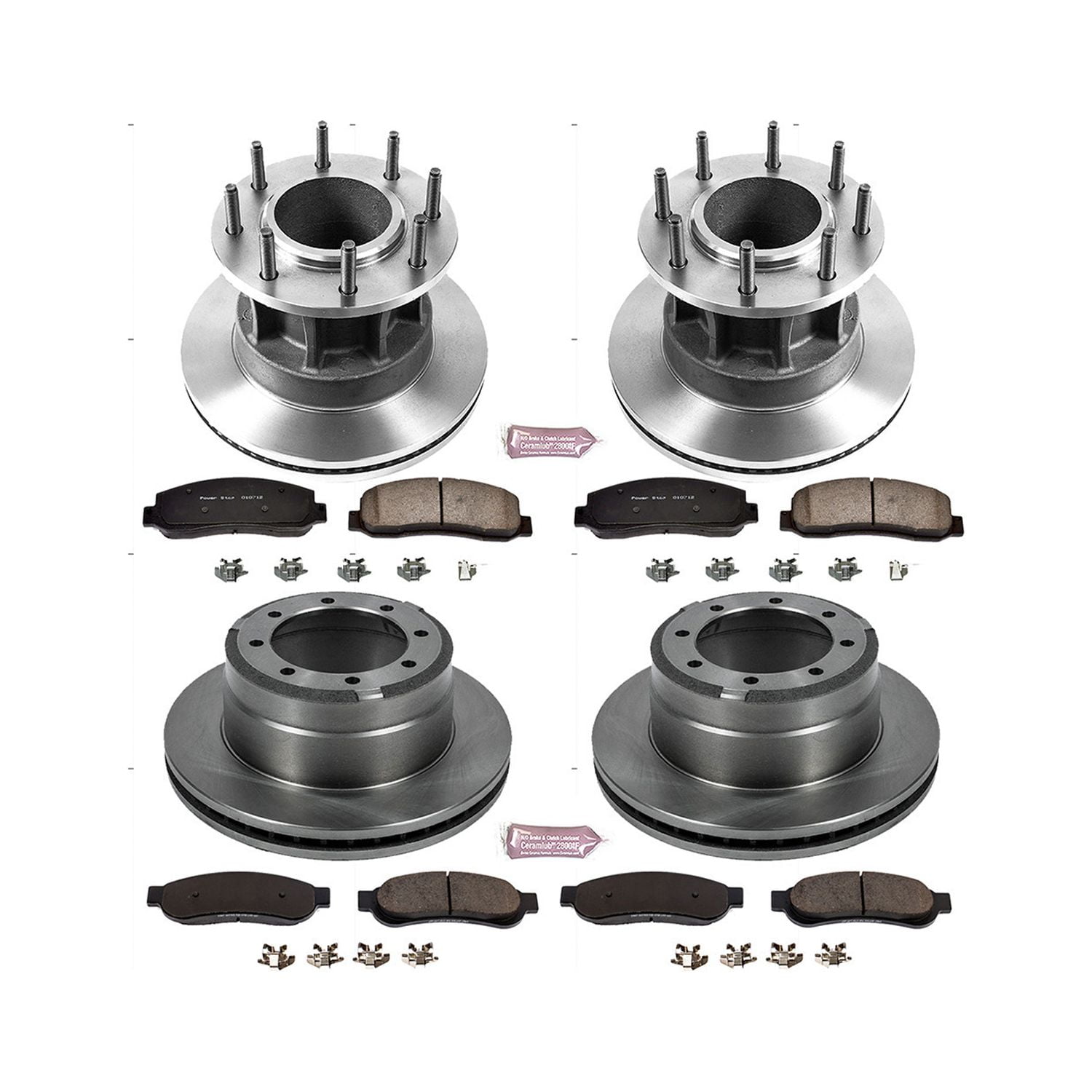 PowerStop Front and Rear Stock Replacement Brake Pad and Rotor Kit Fits: FORD Select Models KOE4032