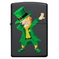 thumbnail image 2 of Zippo Dabbing Leprechaun Design Black Matte Pocket Lighter, 2 of 6