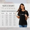 thumbnail image 5 of SHIBEVER Women Short Sleeve Tops Summer T Shirts Casual Loose Fit Tunic Tops Cute Side Slit Top Comfortable Crewneck Tops Black 3XL, 5 of 8