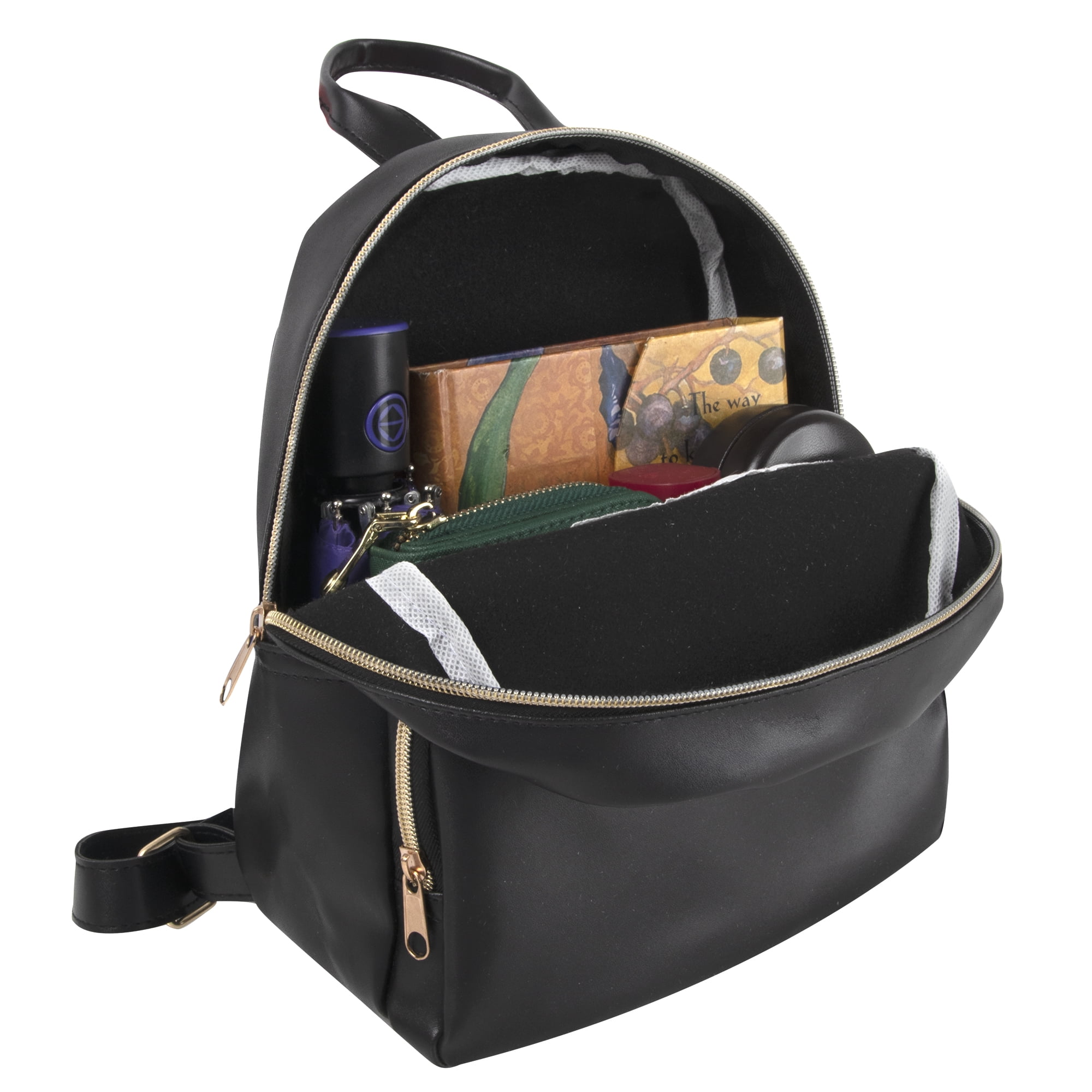 Working-Style Adult Bookbag: Vegan Leather, Vinyl Mini 