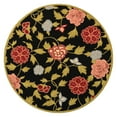 thumbnail image 2 of SAFAVIEH Chelsea Melyssa Floral Wool Area Rug, Black/Green, 7'9" x 9'9", 2 of 3