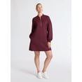 thumbnail image 3 of Scoop Women's and Women's Plus New Scubaknit Zip Front Mini Dress, Sizes XS-4X, 3 of 6