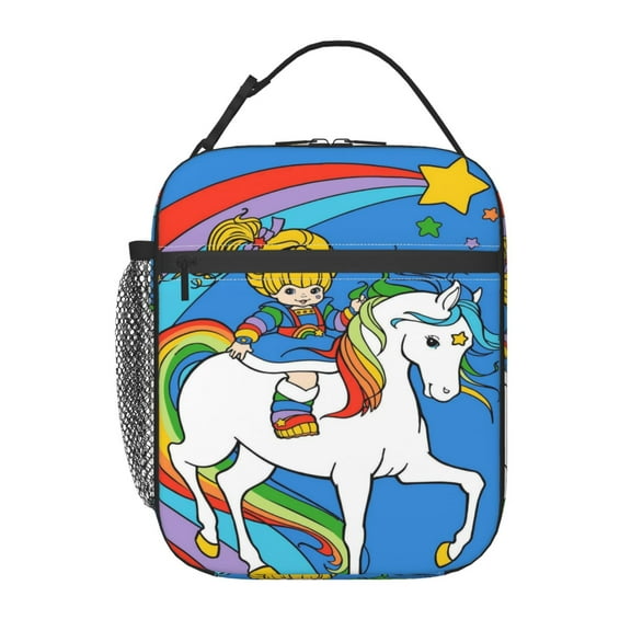 Rainbow Brite Insulated Lunch Bag Leakproof Waterproof Reusable Lunch Boxs Portable Durable Cooler Tote Bag Work Travel