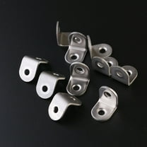 LABRIMP 10Pcs Right Angle Brackets Heavy Duty Corner Brace for Home Use 25x25x16mm 2mm Thick Silver
