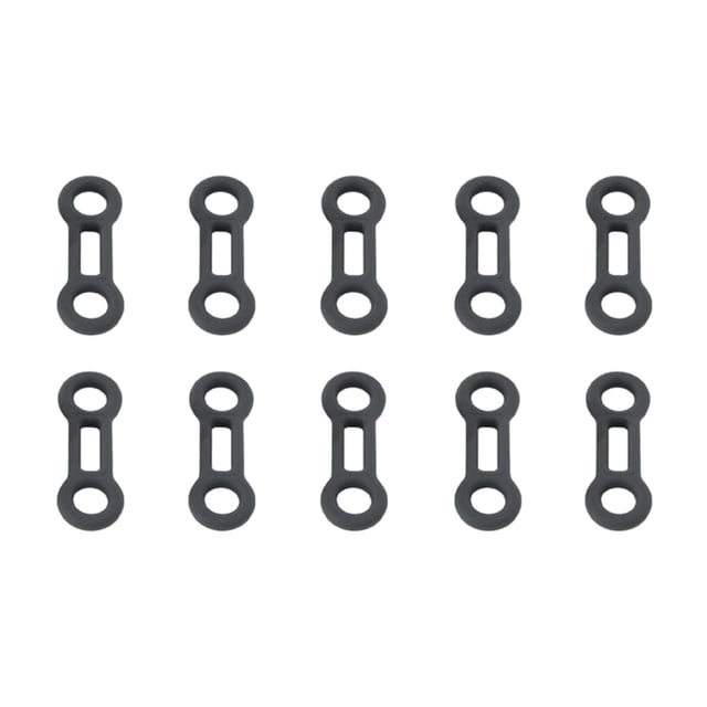 koolsoo 10 Pieces Rigging Ropes Fixing Stopper Keeper Rappel Abseil Positioning Gear Gray