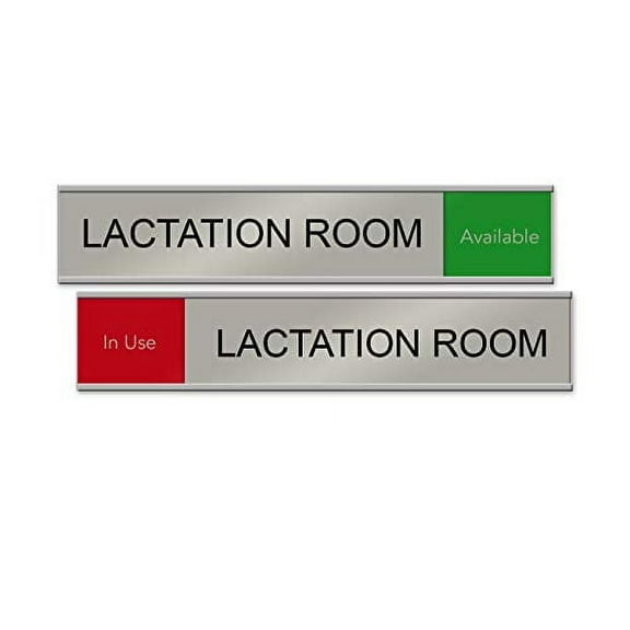 Lactation Room Slider Sign"10 x 2""Available/in Use" (Red/Green)