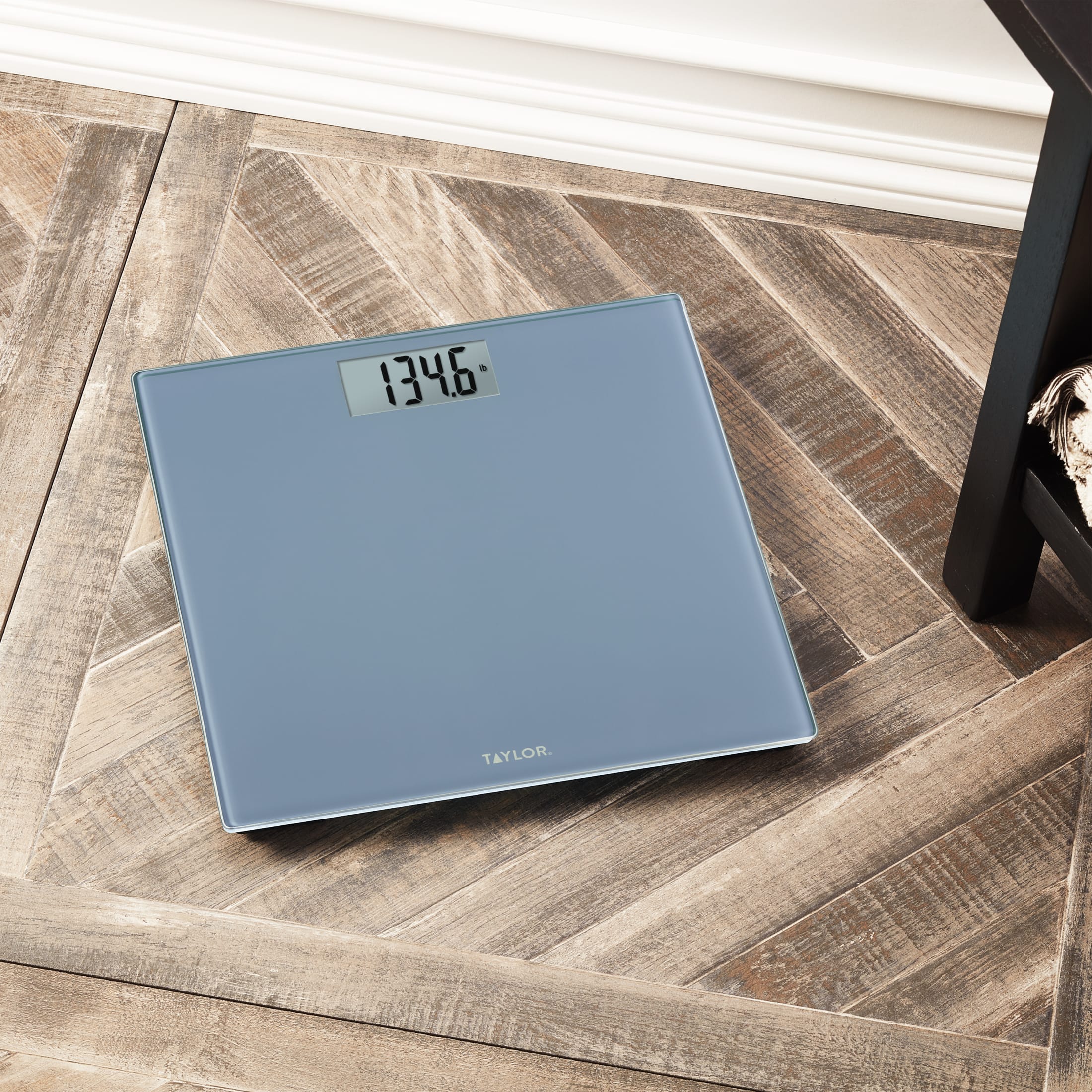 Taylor Digital Glass Bath Scale, Slate Blue