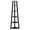 Black, variant on Pemberley Row MDF White Corner Bookshelf 5-Tier 16.5" x 16.5" x 71" Unassembled