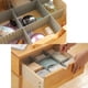 thumbnail image 4 of Separadores de cajones DIY, organizador de almacenamiento de cajones ajustable, rejilla de plástico para oficina, cocina, hogar, 8 Uds. (gris) ER, 4 of 5