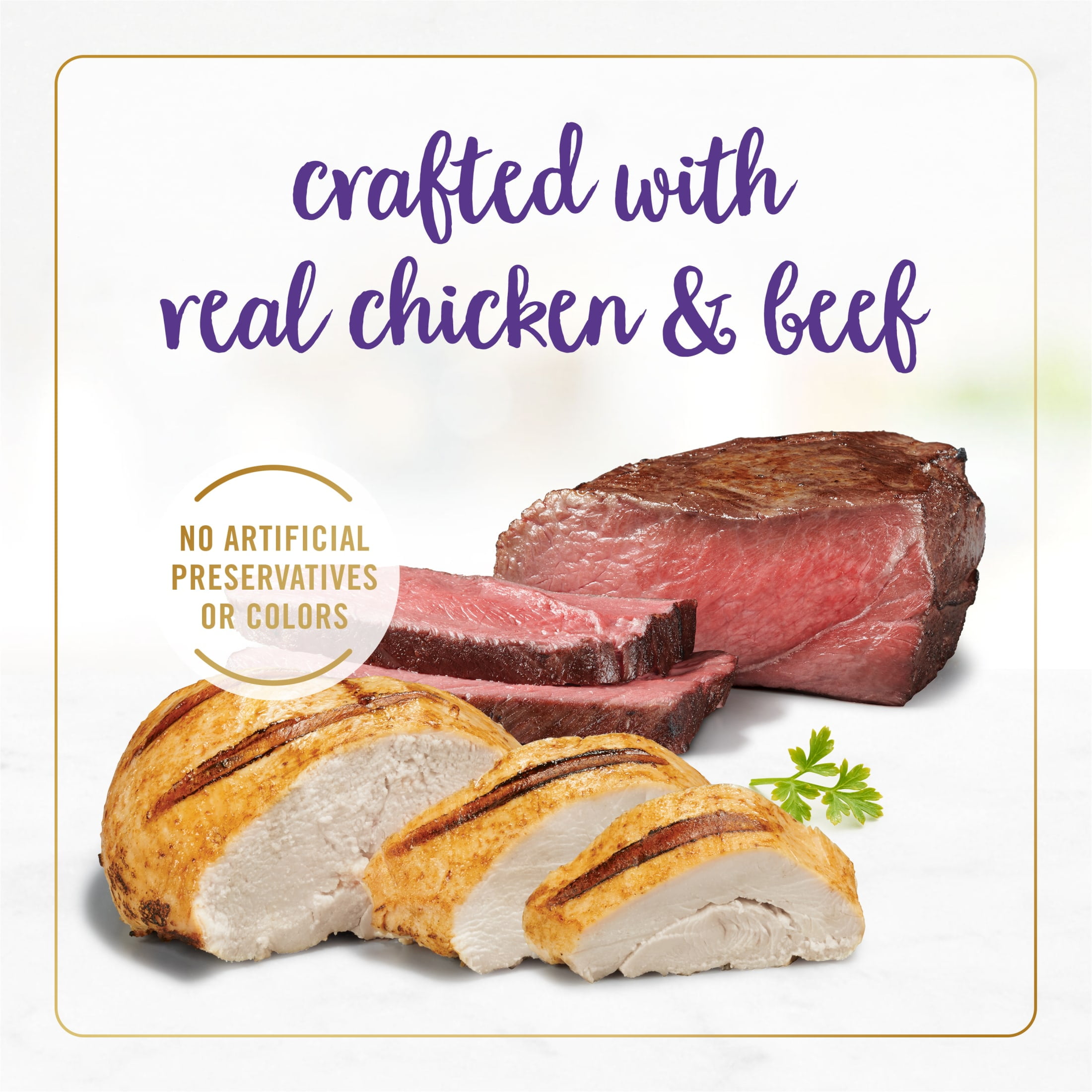 Purina Fancy Feast Gravy Lovers Wet Cat Food Chicken Beef, 3 oz Cans (24 Pack)