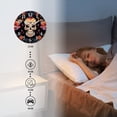 thumbnail image 4 of Non-Ticking Silent Wall Clocks Battery Operated Personalized Decor Clock for Living Room,Bedroom-Dead Skull With Flowers(14inch), 4 of 4
