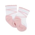 thumbnail image 3 of Gerber Baby Girls Wiggle Proof¢ Socks, 4-Pack, 3 of 8