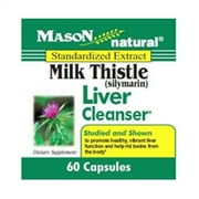 Mason Natural Milk Thistle 150 Mg Liver Cleanser Dietary Supplement Capsules - 60 Ea, 3 Pack