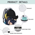 thumbnail image 4 of Celestial Outer Space Students Backpack Galaxy Starry Night Nebula Cosmic Design, Lightweight and Wear-Resistant School Bag for Student and Student, 4 of 6