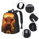 thumbnail image 2 of Fotbe Vintage Sunflower Cow B Mochila para Hombre y Mujer - Tela Oxford 600D Resistente - Mochila Impermeable de Gran Capacidad para Escuela, Viajes y Senderismo, 2 of 6