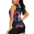 thumbnail image 4 of Picia Dreamy Forest Elf Pattern Women's Workout Tank Top,Breathable Activewear,Slim Fit Athletic Top,Versatile Workout Moisture-wicking top-X-Large, 4 of 9