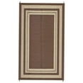 thumbnail image 2 of Reversible Waterproof Outdoor Patio Rug,Lightweight Plastic Straw Mat ,Modern Bordered Design, Large Area Carpet,for Patio, RV, Porch,Brown,10x14FT, 2 of 8