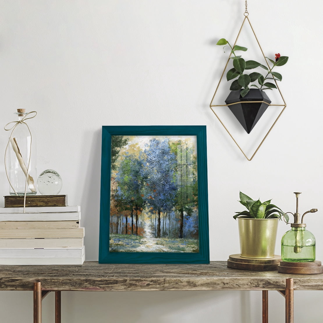 Afternoon Light -Framed Print w/glass-Ocean Blue