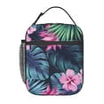 thumbnail image 1 of YFYANG Réutilisable Adulte / Enfants Sac Portable Lunch, Tropical Watercolor Floral Textures Mains Libres Isolation de la Poignée de Boucle / Sac Froid pour l'École, le Travail, les Pique-Niques, Voyage, 1 of 6