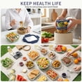 thumbnail image 7 of 36 Pcs Glass Food Storage Containers with Tempered Lids Set, Borosilicate Oven-Safe(-4°F~950°F), Airtight Meal Prep Lunch Box Containers (18 Containers & 18 Lids), Blue, 7 of 7