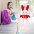 thumbnail image 5 of CSSAD Easter Bunny Toy Extendable Pull Funning Rabbits, Multicolor Stuffed Bunny Toy with Pull Up Ears, Pet Plush Bunny Doll Keychain Bag Gift Pendant for Kids, 5 of 5