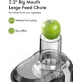 thumbnail image 3 of SIFENE 800W Centrifugal Juicer Machine, 3-Speed Juice Extractor with 3-Inch Wide Chute, Easy Clean, Fruit & Vegetable Juicer, Stainless Steel, BPA-Free, Compact Home Kitchen, Gray, 3 of 9