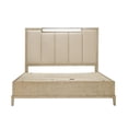 thumbnail image 6 of Pemberly Row Cal King Fabric Upholstered Panel Bed in Natural, 6 of 9