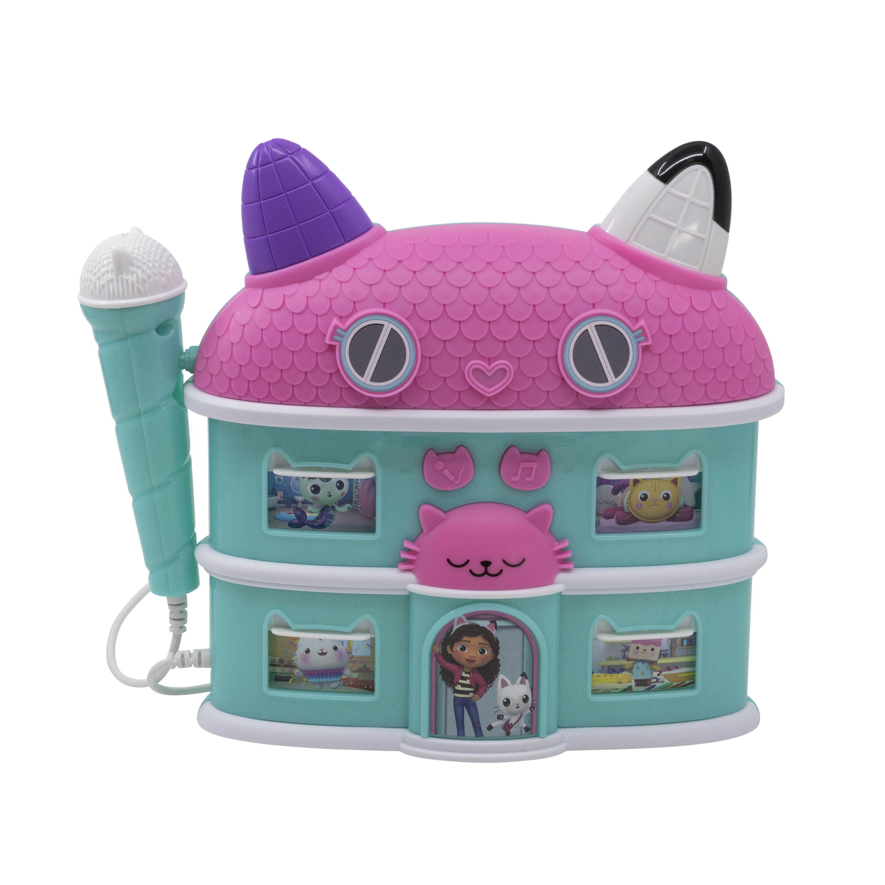 Gabby's Dollhouse Boombox. Sing Along to Built-In Music from the show. Includes real working microphone.