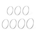 thumbnail image 5 of Lancharmed Stainless Steel Rings White Gold Plated Ring 7 Wide 1Mm Adjustable Thumb Teacher Gifts, 5 of 8