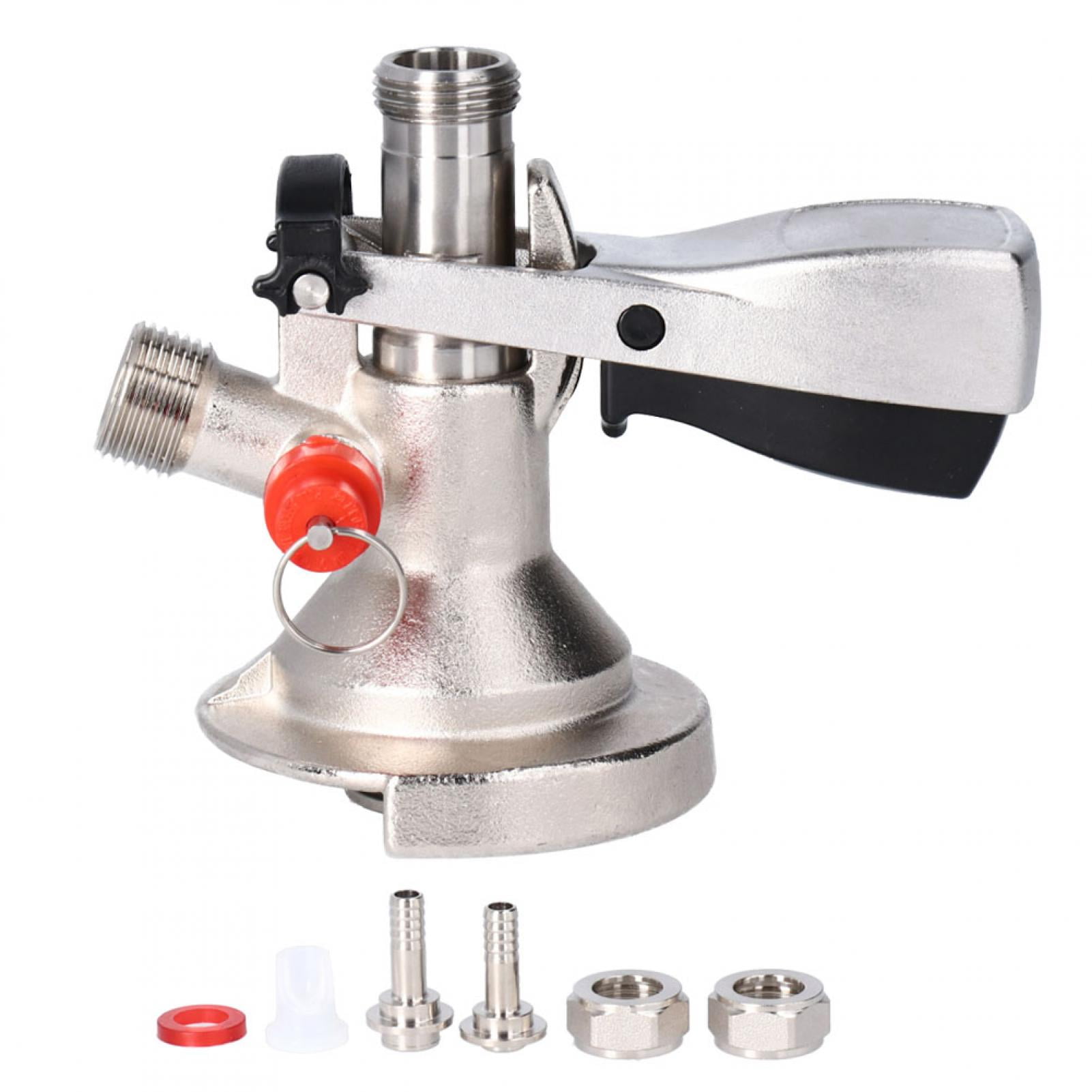 Cacagoo Kegging Tools G5/8 A Type Stainless Steel Beer Keg Tap Distributor Coupler with Brewing Accessory Home Brew Equipment