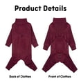 thumbnail image 7 of BT Bear Large Dog Clothes, Large Dog Recovery Suit, Anti-Shedding Dog Pajamas Pjs, After Surgery Dog Onesie for Medium Large Dog Maroon 36#, 7 of 7