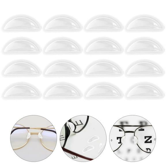 MUSEYA 10 Pairs Eyeglass Nose Pads Soft Cushion Shape for Daily Use