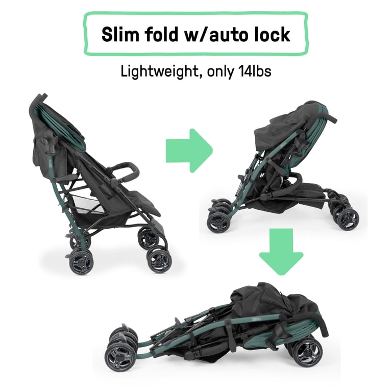 Ingenuity 3Dlite Jewel Convenience Stroller - Green
