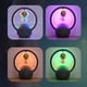 thumbnail image 1 of Altavoz Bluetooth con luz RGB y ajuste táctil, sonido envolvente de 360 grados, levitación magnética, altavoz astronauta 598B dorado, 1 of 6