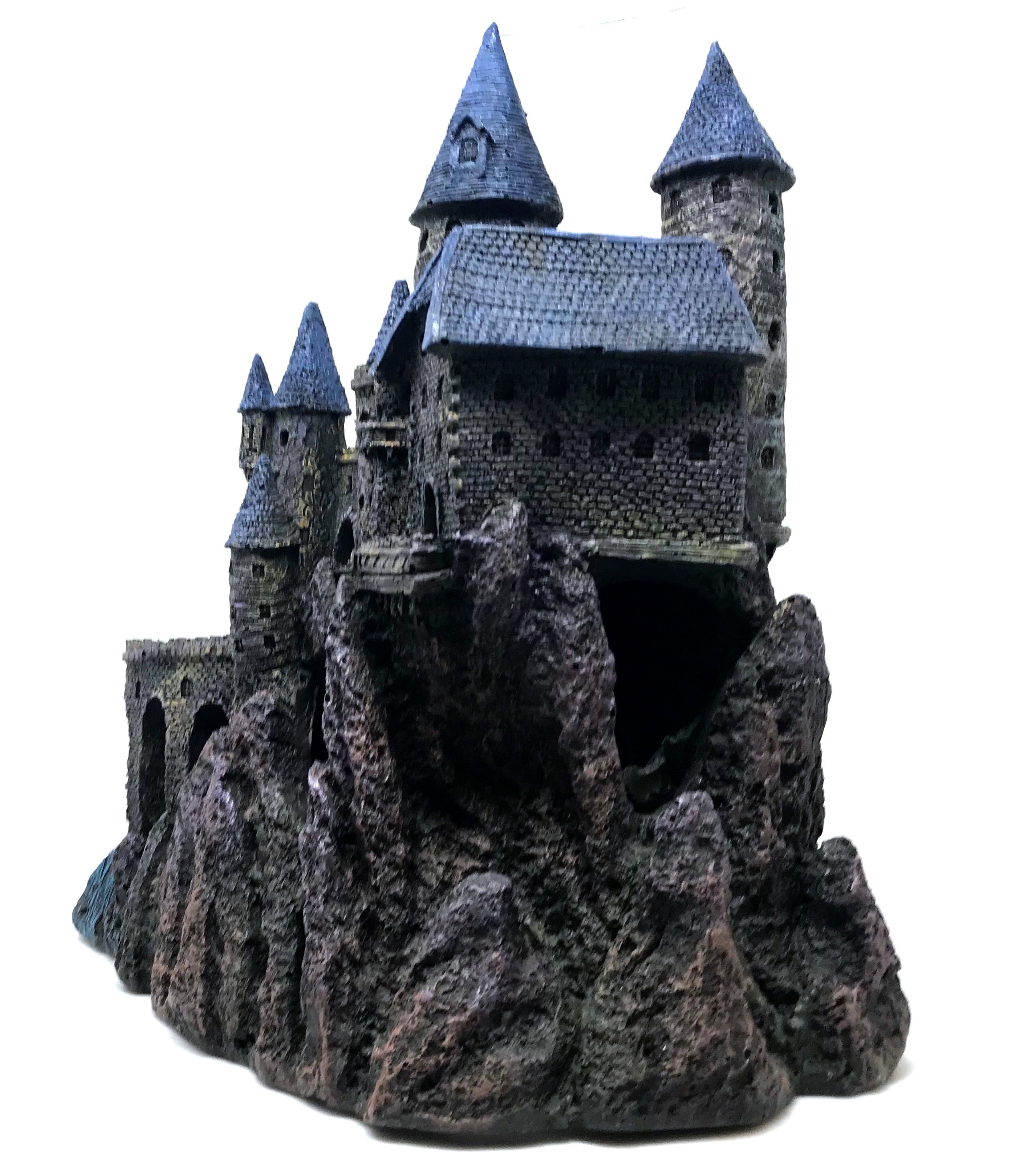 Penn-Plax Deco-Replicas Age-of-Magic Magical Blue Castle - Aquarium Resin Ornament - for Fish Tanks