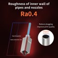 thumbnail image 4 of Upgraded Hotend Kit with Plated Copper Block Heatbreak High 300℃ with 1 Extra Hardened Steel Nozzle Compatible with Bambu Lab X1 Carbom Combo P1P 3D Printer Suitable for 1.75mm Filaments P, 4 of 7