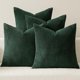 thumbnail image 1 of HAYAN Boho Farmhouse Throw Pillow Covers 16x16 Inch Set of 4 Mordern Nordic Cushion Covers Soft Corduroy Christmas Home Decor for Couch Bed Sofa Living Room Army Green, 1 of 1