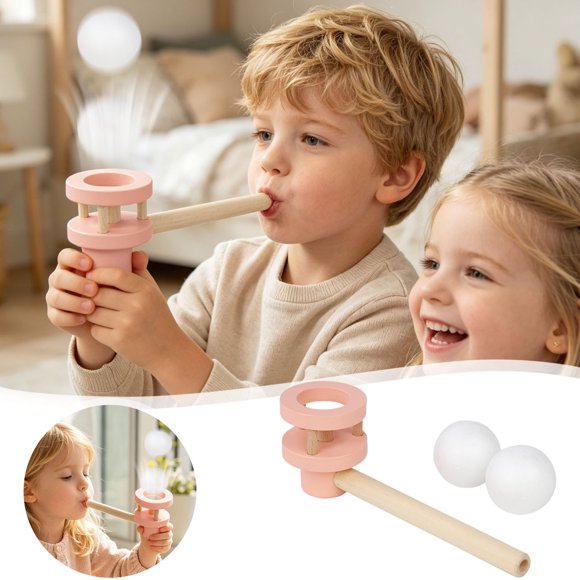 Outdor Floating Blowpipe | Toyz Game Brain Brain Game 1 Piece Wooden Floating Mental Training Funny Design :