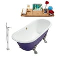 thumbnail image 4 of Cast Iron Tub, Faucet and Tray Set 67" RH5060CH-GLD-140, 4 of 8