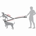 thumbnail image 5 of Laisse pour 2 Chiens, Laisse double Anti-Enchevêtrement pour Promenades de Chiens en Entraînement, Rotative à 360°, Réglable, Réfléchissante, Pièce à double Fil à Longueur Réglable..., 5 of 5