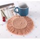 thumbnail image 1 of Xihbxyly oferta del dia Posavasos de tejido con borlas gruesas, tapete aislante para ollas, mantel individual bohemio para mesa, 1 of 1