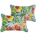 thumbnail image 2 of Sorra Home Pensacola Multi Indoor/Outdoor Corded Pillow Set of Two, 2 of 2