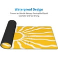 thumbnail image 4 of Boho Style Sun Yellow Large Gaming Mouse Pad 31.5x11.8in Extended Keyboard Mat Non-Slip Base Long Computer Mousepad Ideal for Home Office Work, 4 of 6