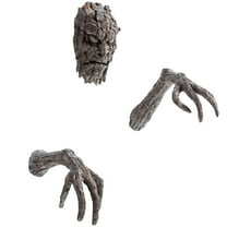 BLEEUS Tree Bark Face Halloween Outdoor Garden Statue Sculpture Decor Halloween Essential