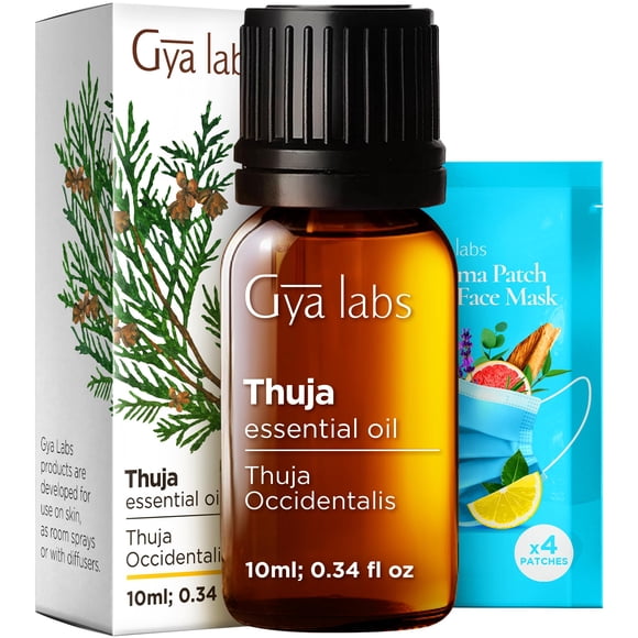 Aceite esencial de thuja Gya Labs 10 ml, puro para aromaterapia
